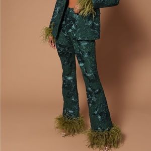 Fashion Nova Katrina Lace Suit Pants